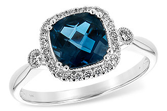 A244-46659: LDS RG 1.62 LONDON BLUE TOPAZ 1.78 TGW (7MM LBT)