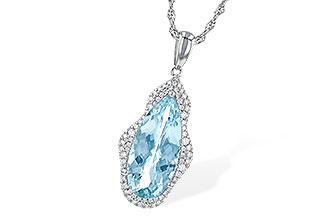 A245-42122: NECK 3.97 AQUAMARINE 4.20 TGW