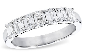 A329-01268: LDS DIA WED RG 1.33 TW (7 EMERALD CUTS)