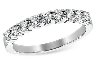 B244-50322: LDS WED RG .50 TW (9 STONES)