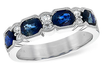 B244-53986: LDS WED RG 1.72 SAPPHIRE 1.90 TGW (5x4MM SAPP)