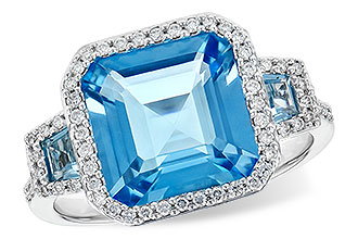 C245-43958: LDS RG 4.40 TW BLUE TOPAZ 4.60 TGW