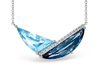 C328-12149: NECK 4.66 BLUE TOPAZ 4.75 TGW (18")