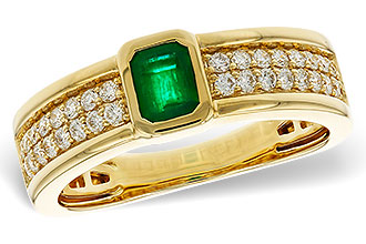 C329-97622: LDS RG .42 EMERALD .75 TGW (5x4MM EM)