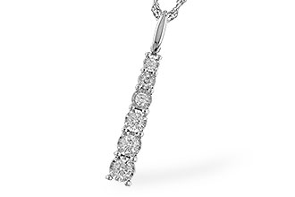 E329-08467: NECKLACE .25 TW