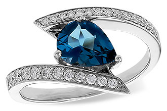 E329-92122: LDS RG 1.04 LONDON BLUE TOPAZ 1.28 TGW (8x6MM)