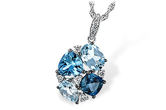 F244-46640: NECK 2.60 BLUE TOPAZ 2.70 TGW