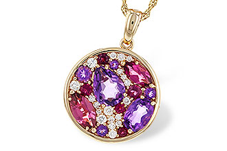 F329-97631: NECK 1.83 TW SEMI-PRECIOUS (P.TOUR, AMY) 2.00 TGW