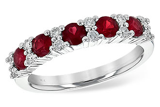 G245-37631: LDS WED RG .88 RUBY 1.12 TGW