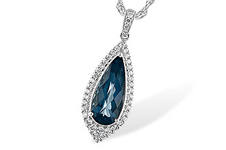H244-48467: NECK 2.40 LONDON BLUE TOPAZ 2.65 TGW