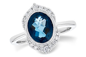 K328-16694: LDS RG 1.86 LONDON BLUE TOPAZ 2.00 TGW