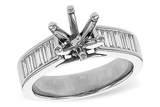 K329-91240: LDS SEMI DIA RG .50 TW BAGUETTES