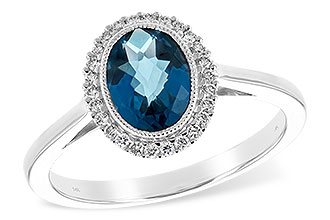 L244-46658: LDS RG 1.27 LONDON BLUE TOPAZ 1.42 TGW
