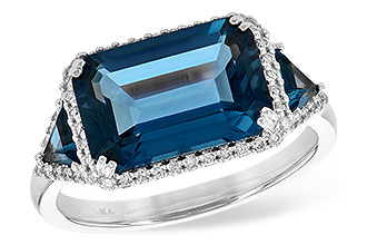 L245-38494: LDS RG 4.60 TW LONDON BLUE TOPAZ 4.82 TGW (12x8MM)