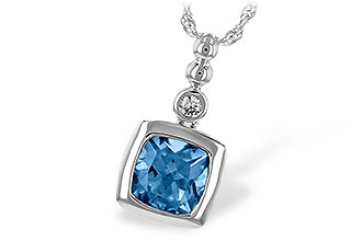M244-50312: NECK 1.45 BLUE TOPAZ 1.49 TGW